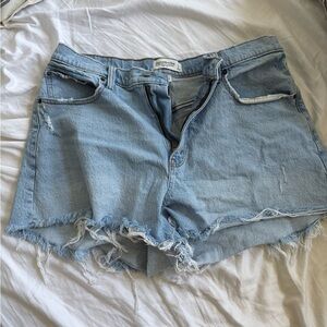 Abercrombie & Fitch Curve Love 90s Relaxed Cutoff Short 32/14